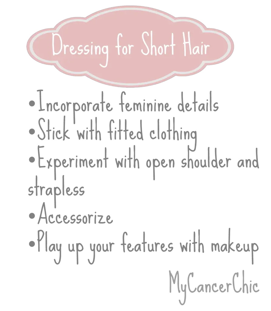 dressing for short hair graphic