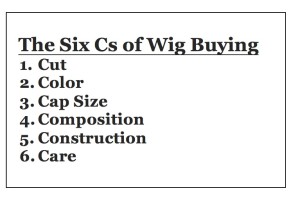 The Six Cs of Wig Buying