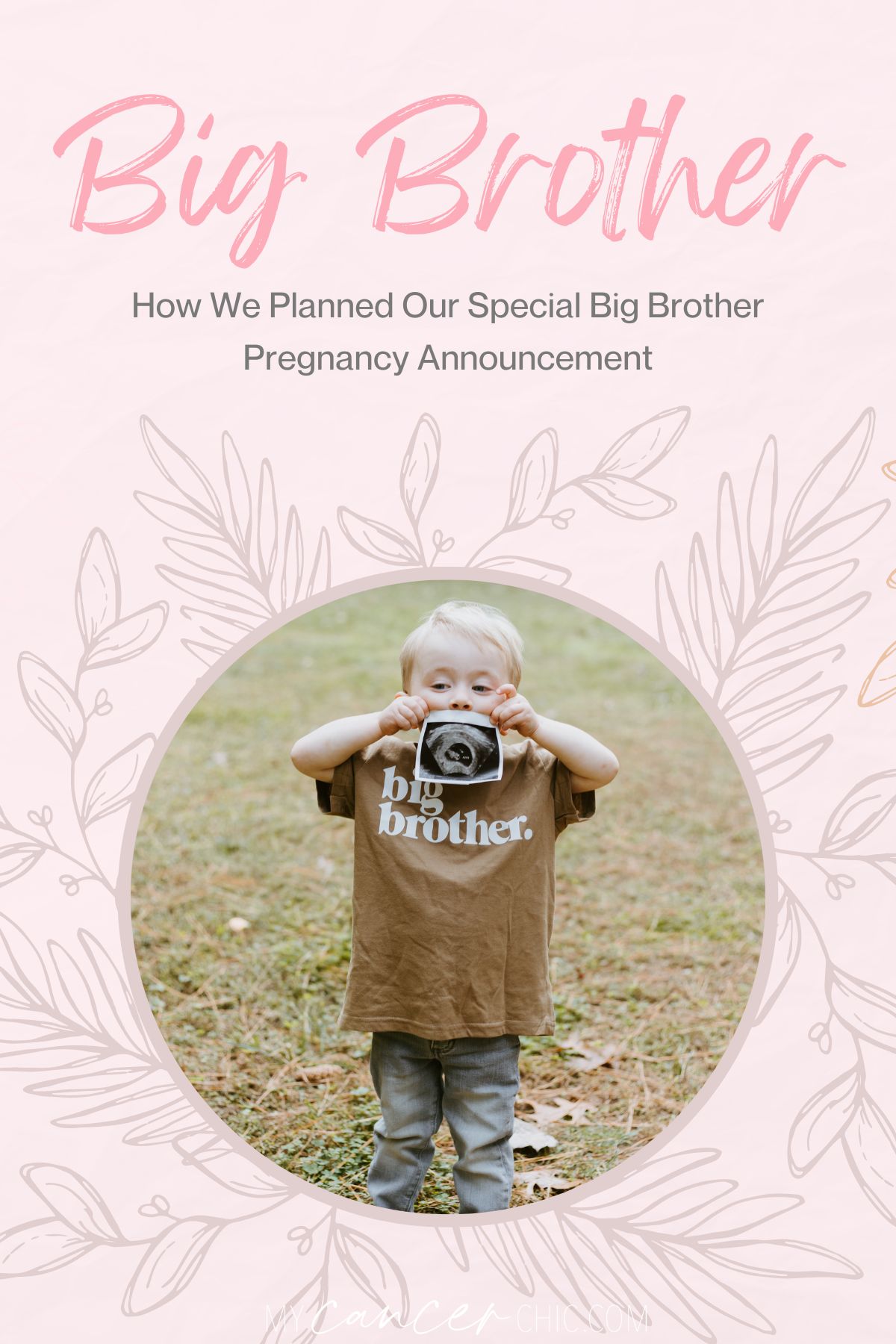 Special Big Brother Pregnancy Announcement Idea